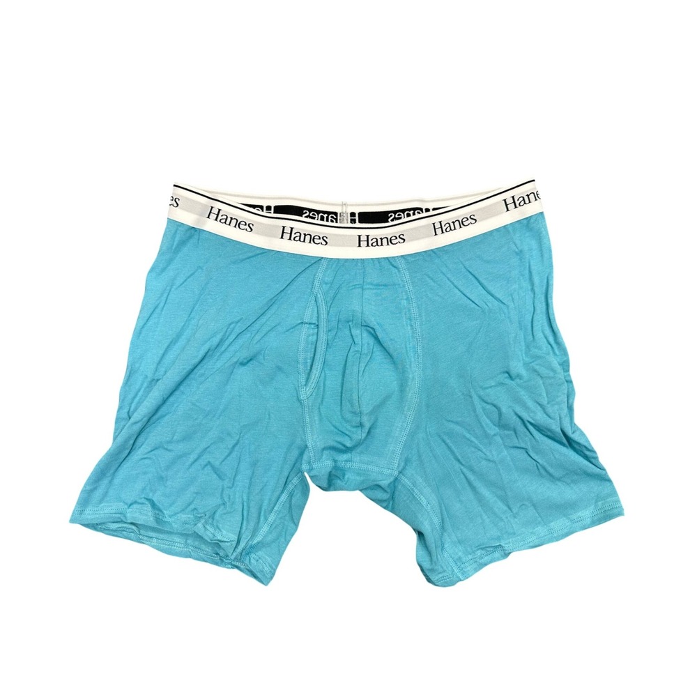 Hanes Originals Mens 3 Pack Stretch Boxer Briefs Teal Tan Camo Large TOGBB3